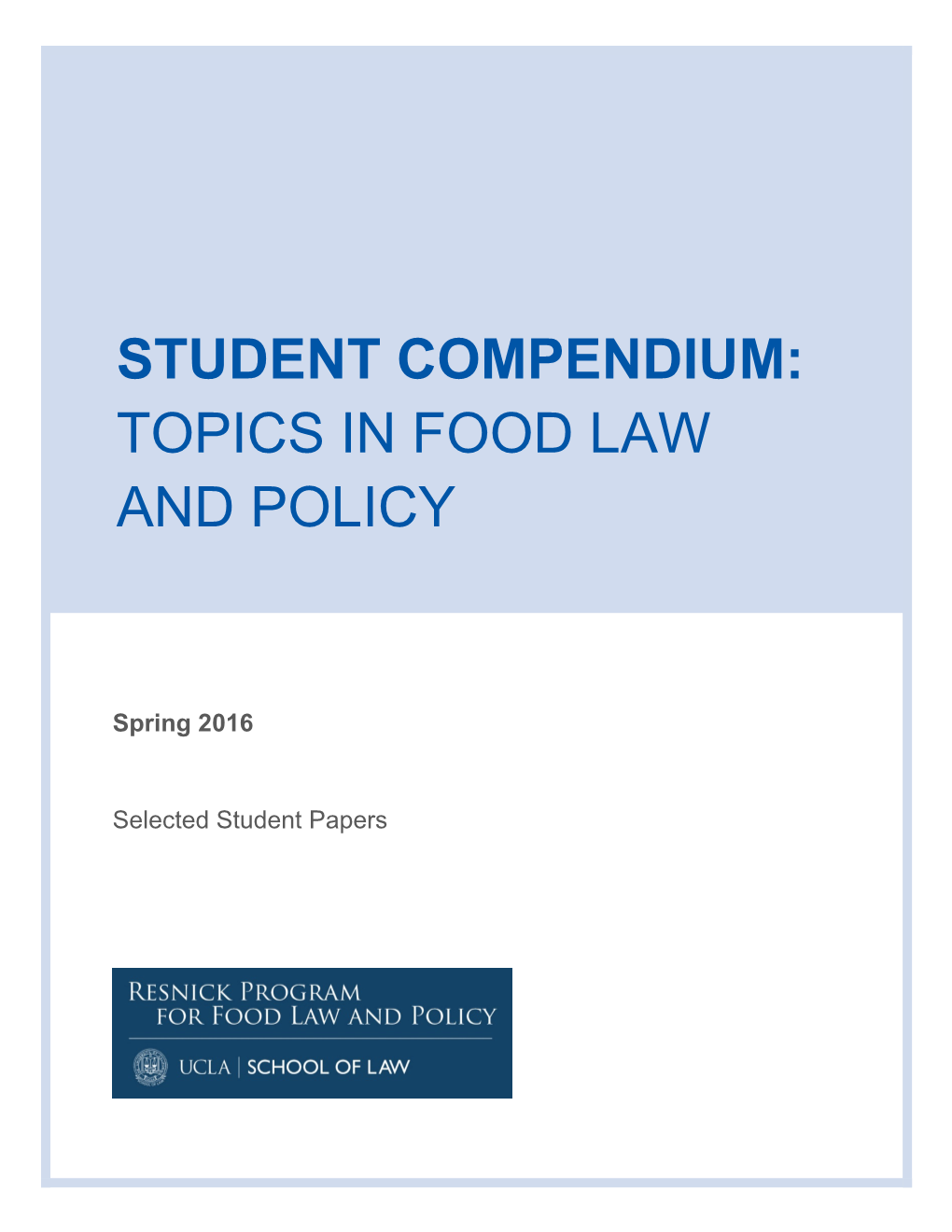 Student Compendium