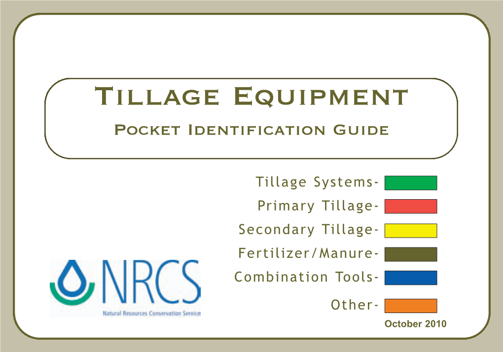 Tillage Equipment Pocket Identification Guide