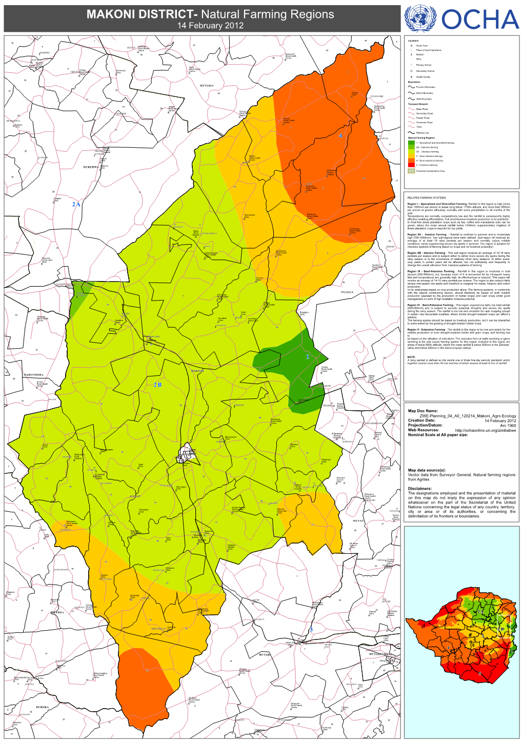 MAKONI DISTRICT- Natural Farming Regions 14 February 2012