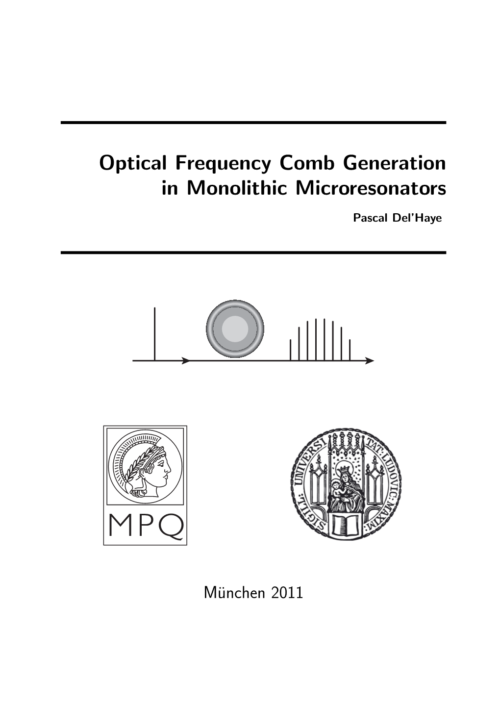 Optical Frequency Comb Generation in Monolithic Microresonators