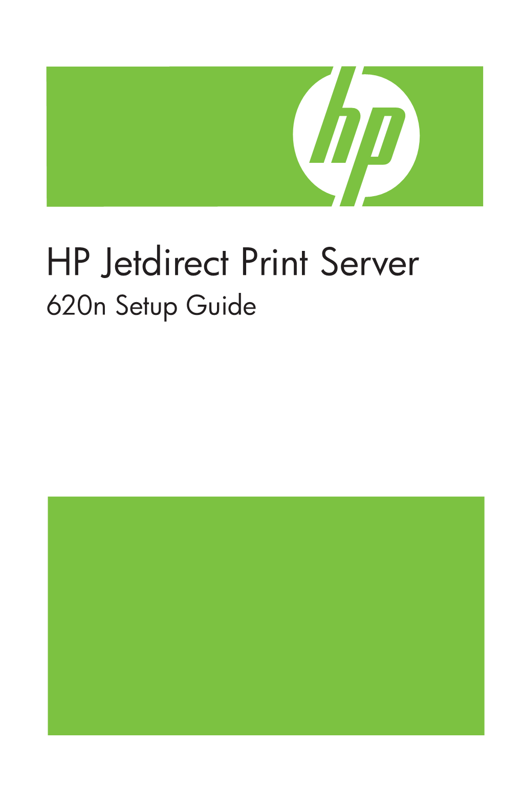 HP Jetdirect Print Server 620N Setup Guide