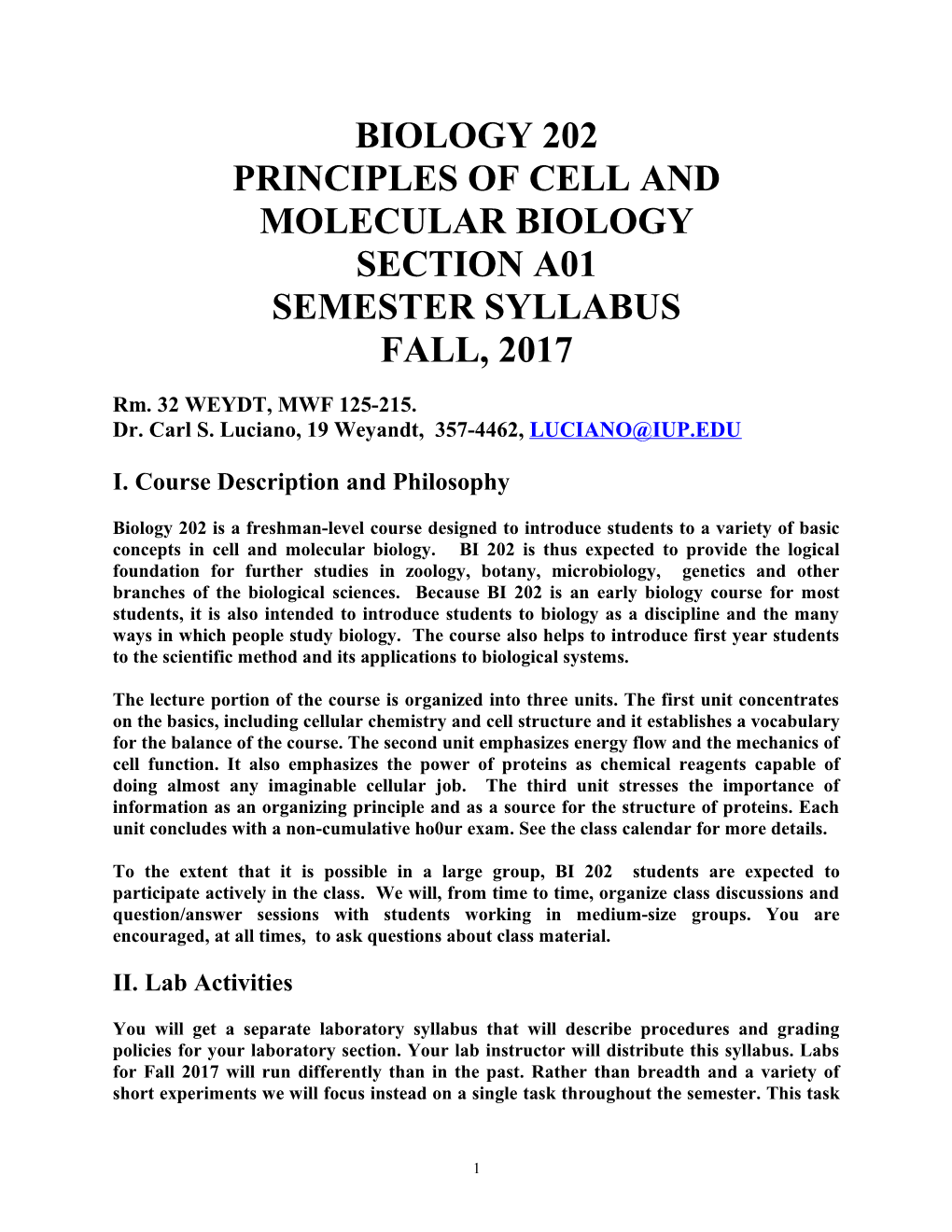 Principles of Cell and Molecular Biology