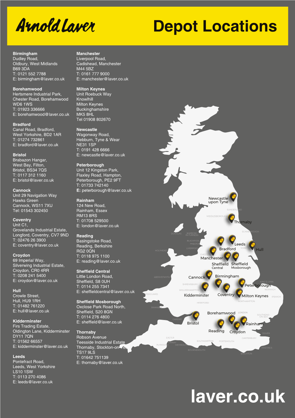 Depot Locations