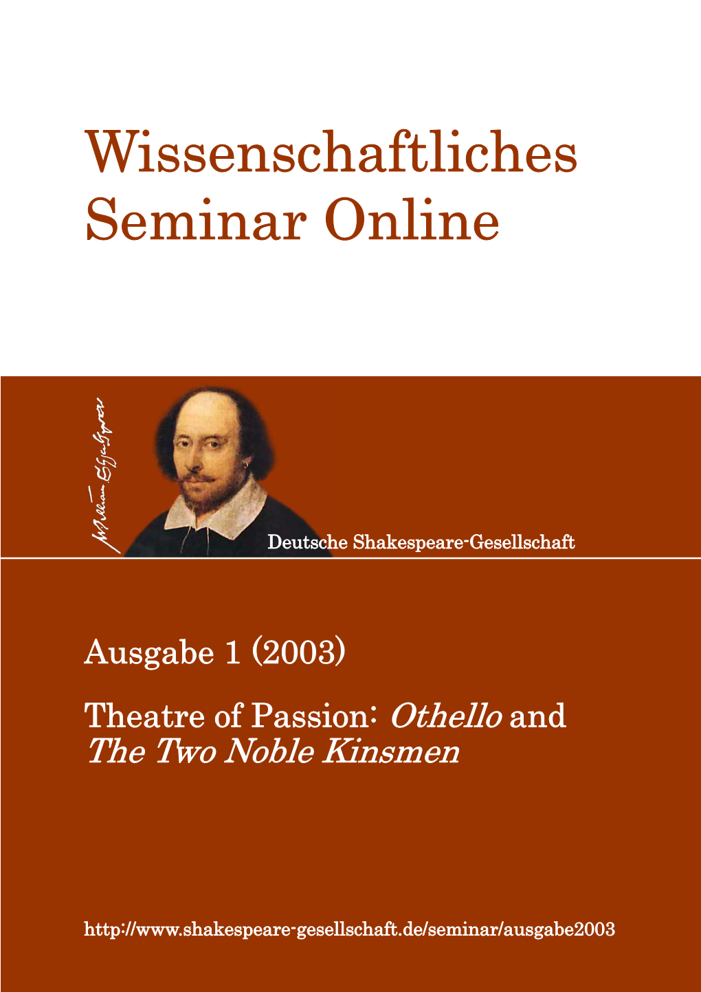 Wissenschaftliches Seminar Online 1 (2003)