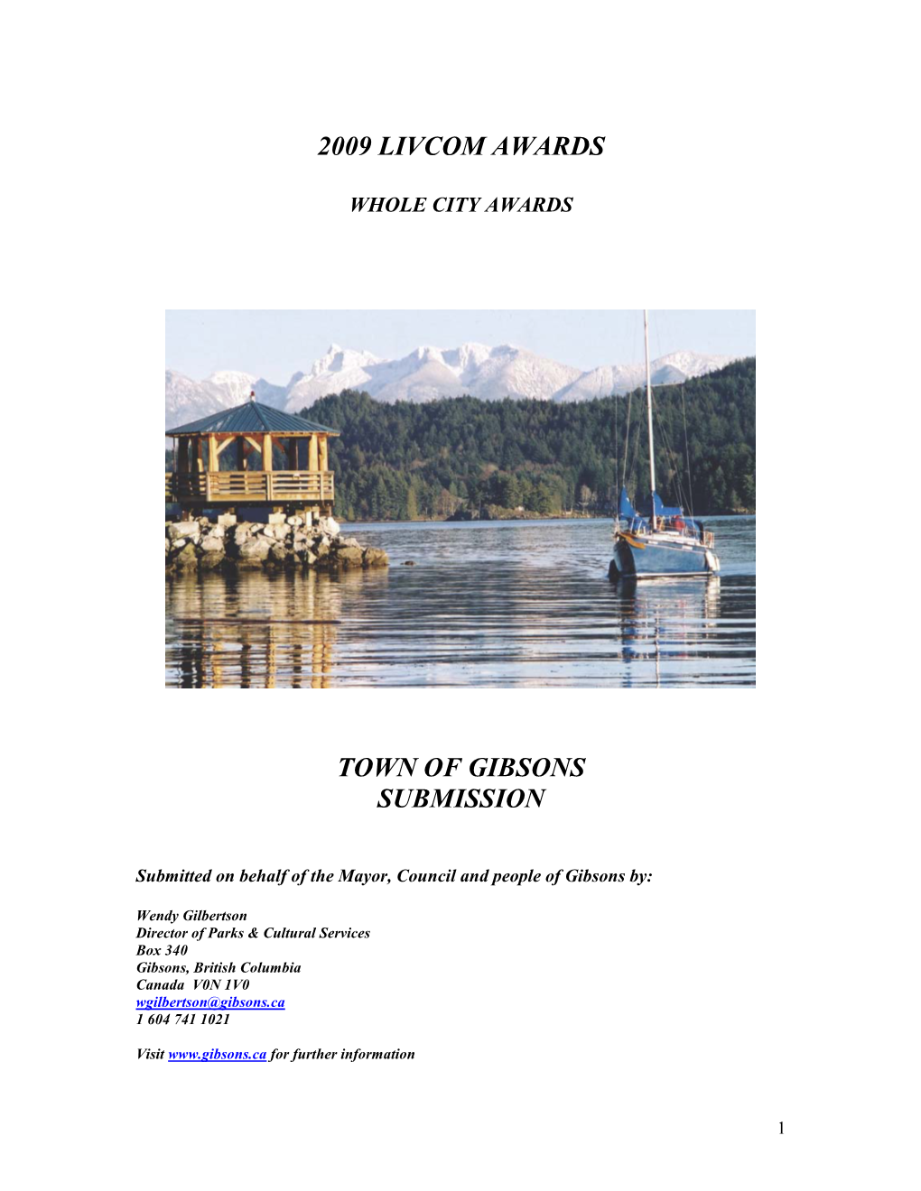 Town of Gibsons Submission