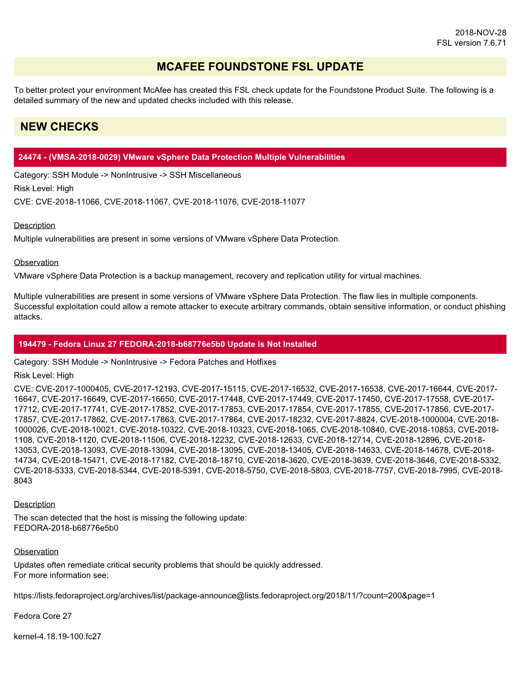 Mcafee Foundstone Fsl Update