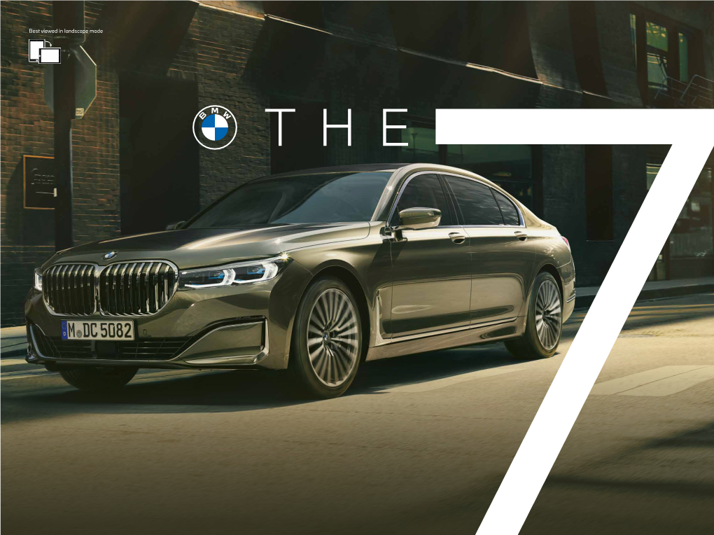 The Bmw 7 Series Select a Topic Below to Explore
