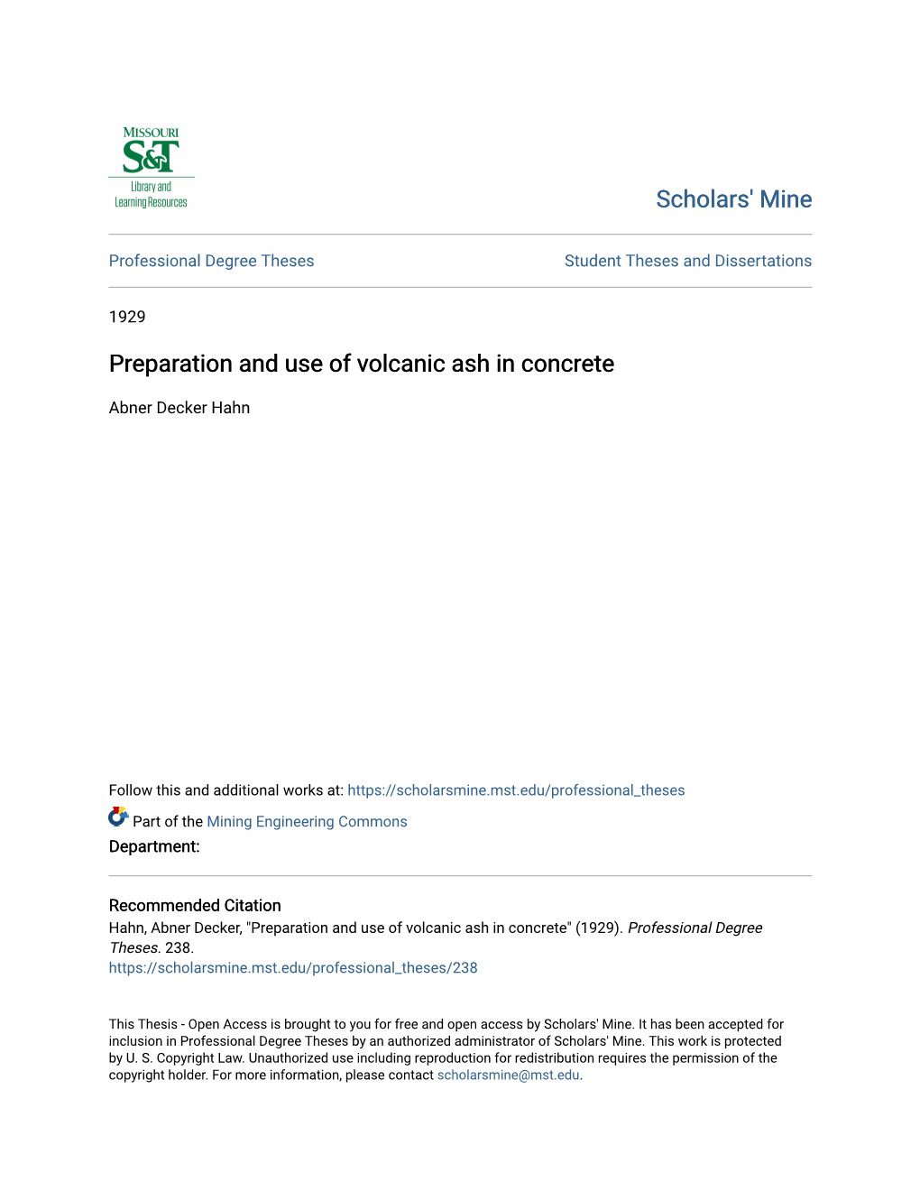 Preparation and Use of Volcanic Ash in Concrete