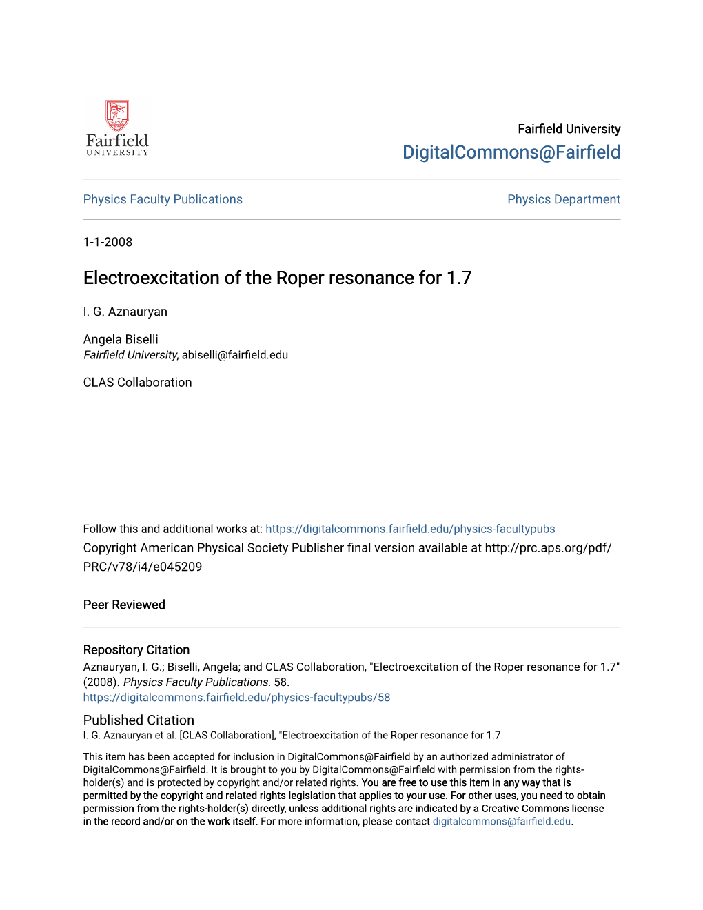 Electroexcitation of the Roper Resonance for 1.7