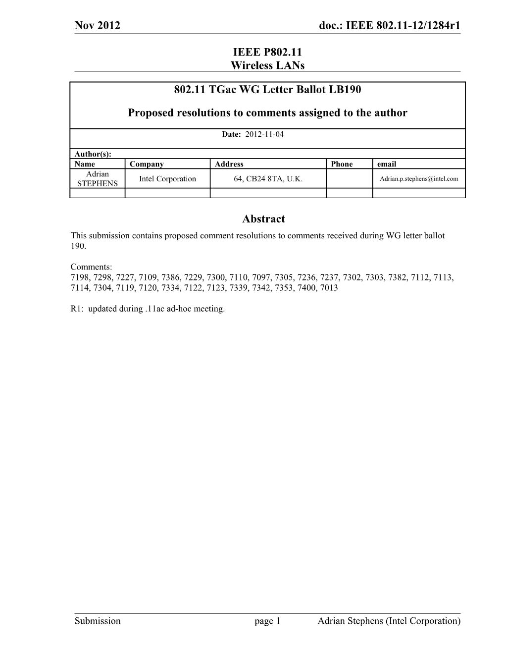 IEEE P802.11 Wireless Lans s41