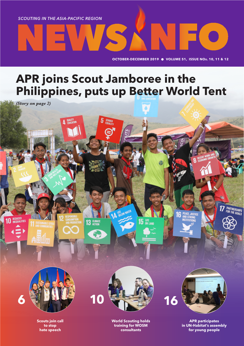 APR Joins Scout Jamboree in the Philippines, Puts up Better World Tent (Story on Page 2)