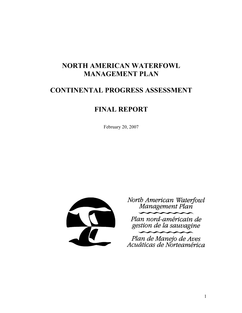 North American Waterfowl Management Plan