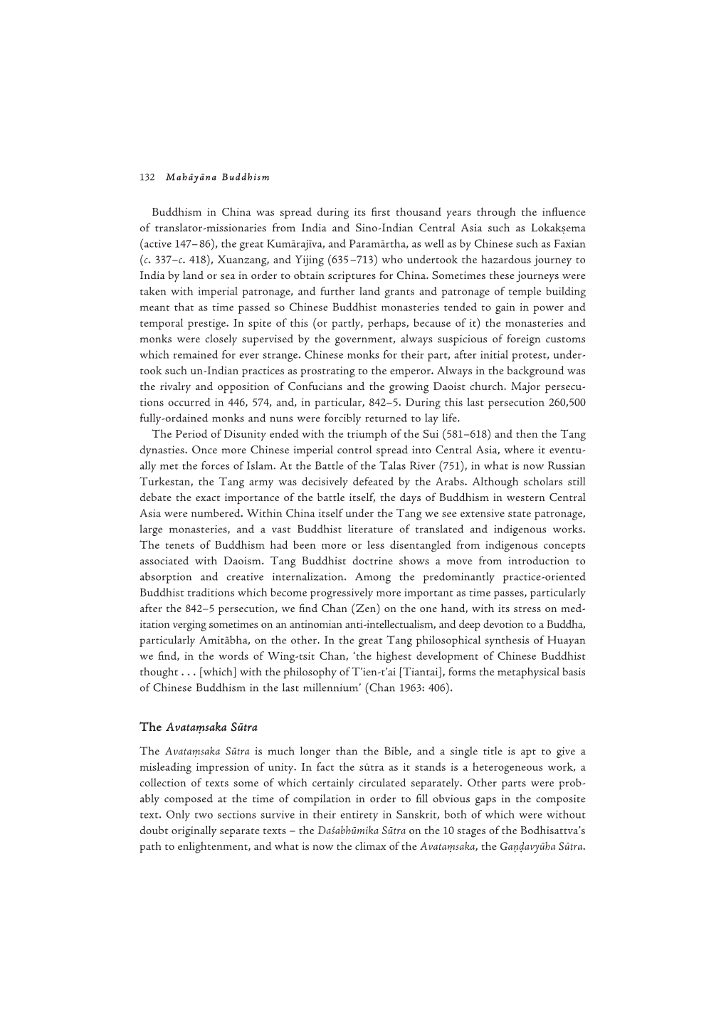 The Avataãsaka Sâtra the Avatatsaka Setra Is Much Longer Than the Bible, and a Single Title Is Apt to Give a Misleading Impression of Unity