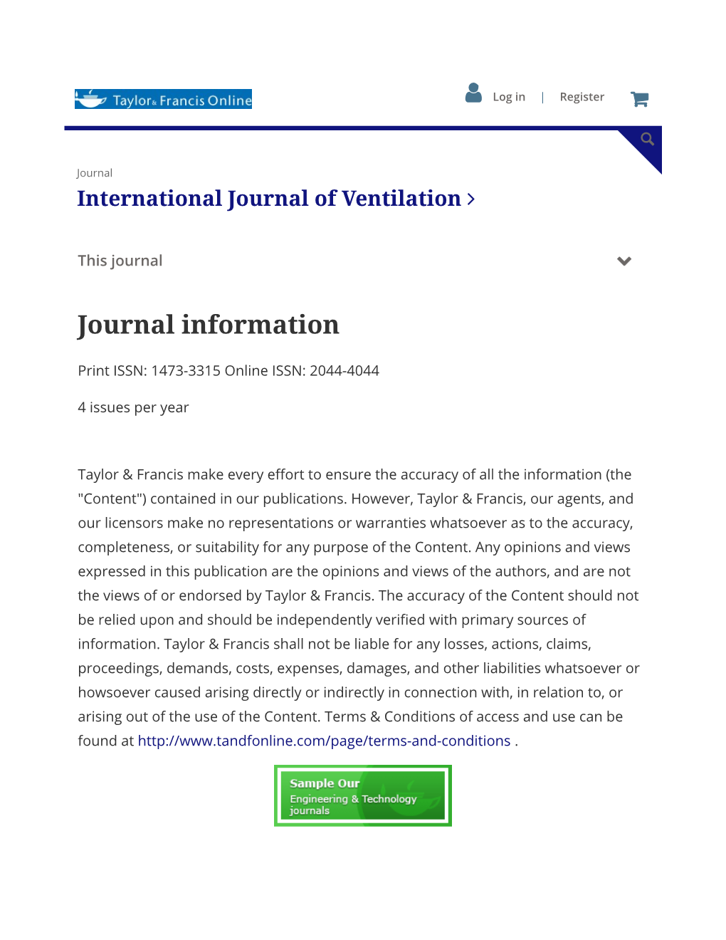 Journal Information