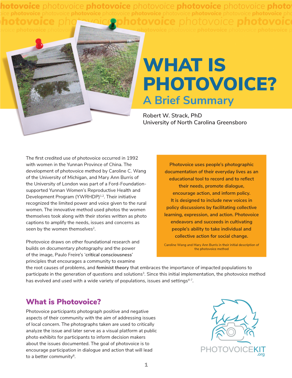 What Is Photovoice-A Brief Summary