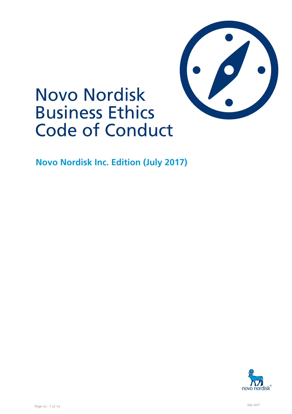 Novo Nordisk Business Ethics Code of Conduct
