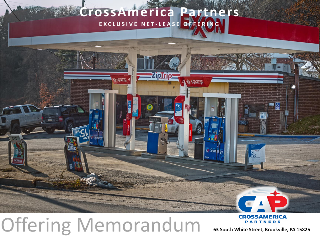 Crossamerica Partners EXCLUSIVE NET - LEASE OFFERING