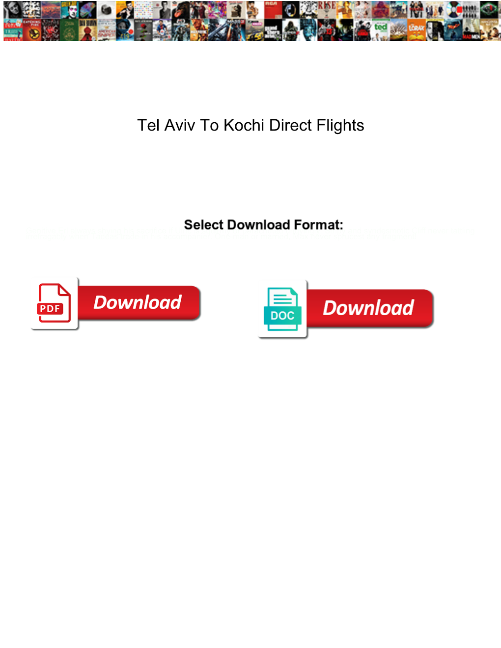 Tel Aviv to Kochi Direct Flights