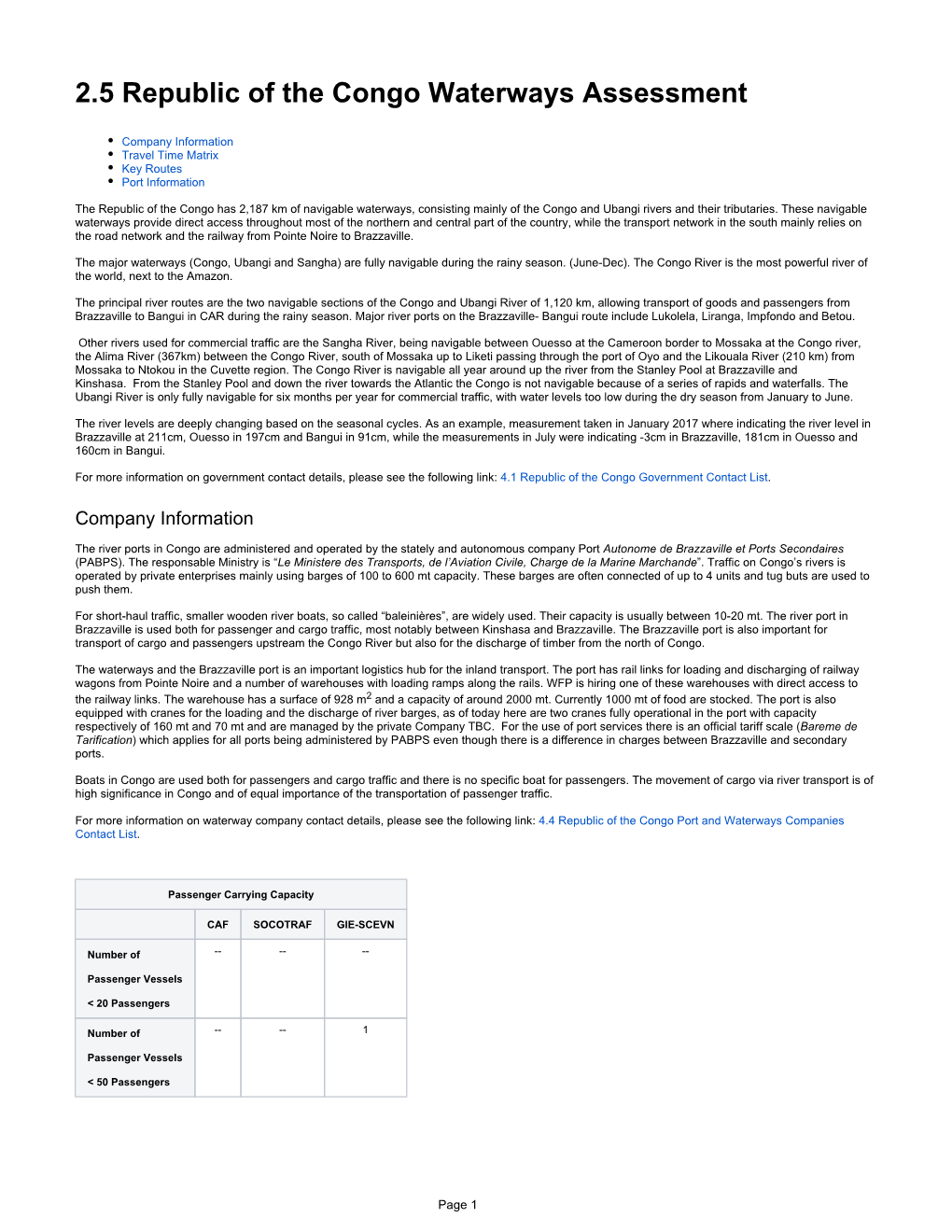 2.5 Republic of the Congo Waterways Assessment