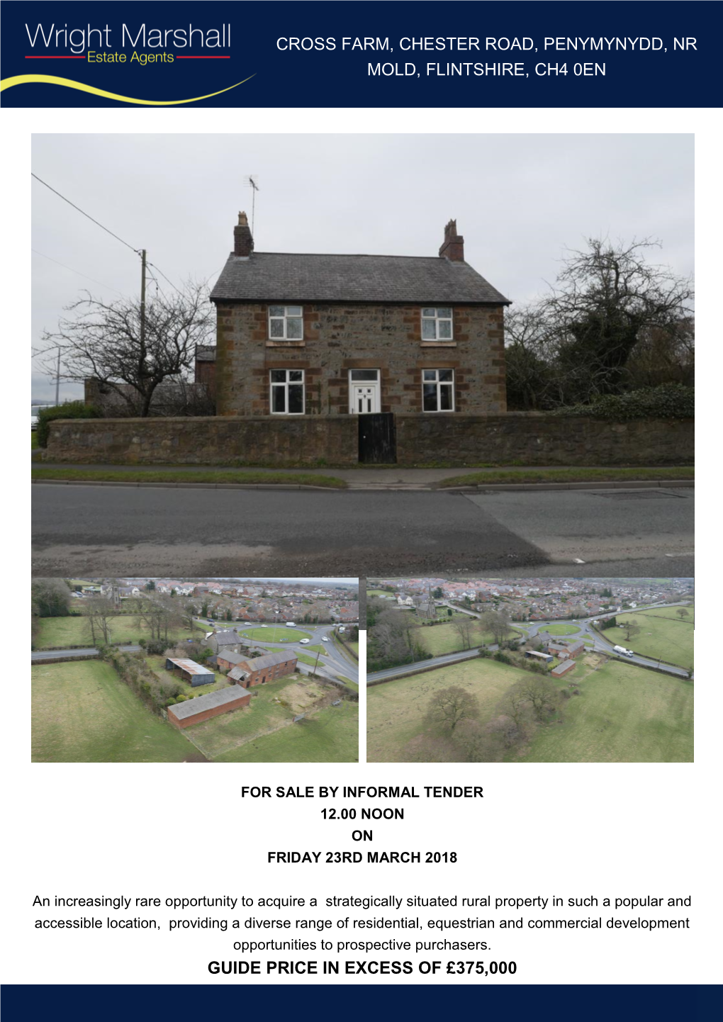 Cross Farm, Chester Road, Penymynydd, Nr Mold, Flintshire, Ch4 0En