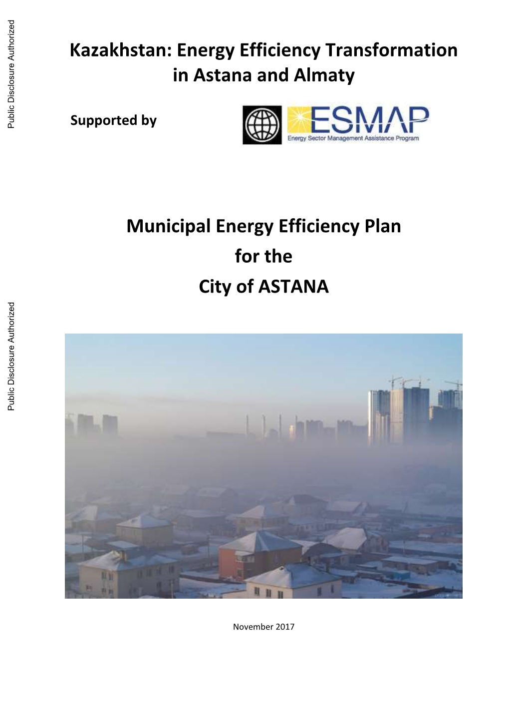 Energy Efficiency Transformation in Astana and Almaty