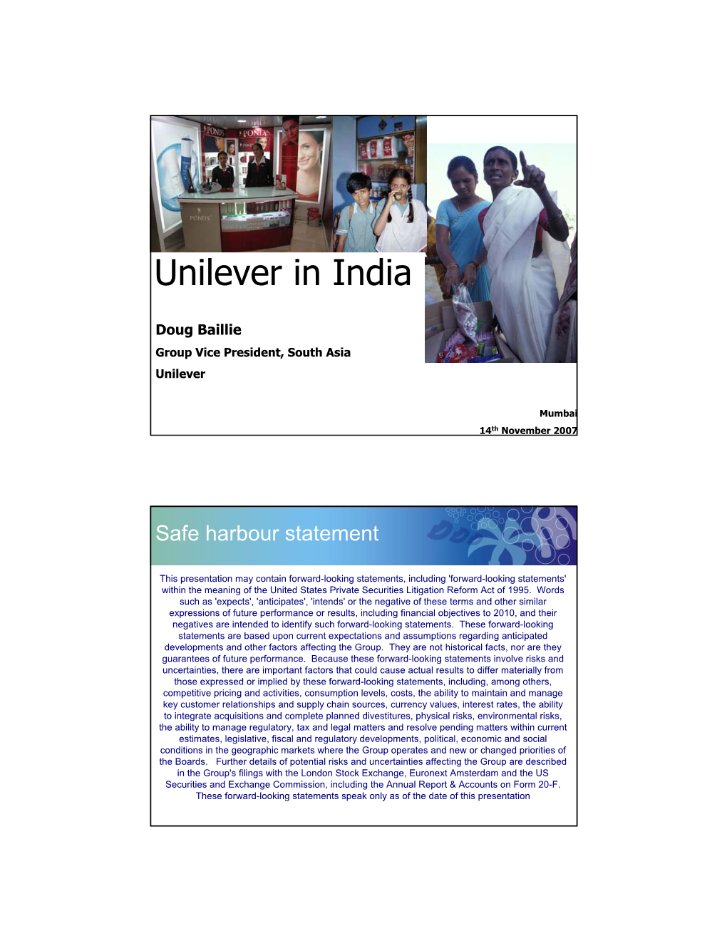 Unilever in India