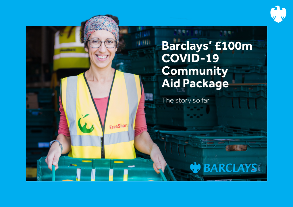 Barclays' £100M COVID-19 Community Aid Package