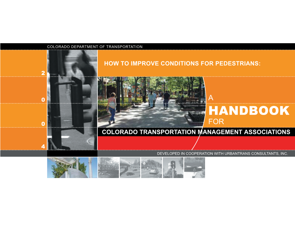 8. How to Improve Conditions for Pedestrians Handbook