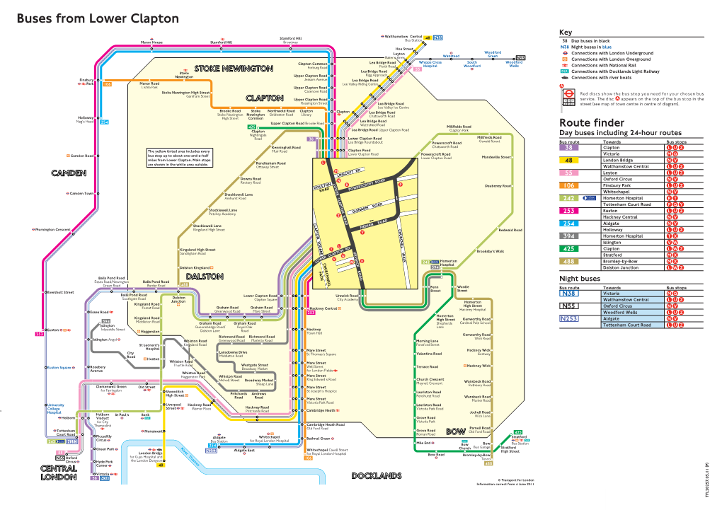 Buses from Lower Clapton