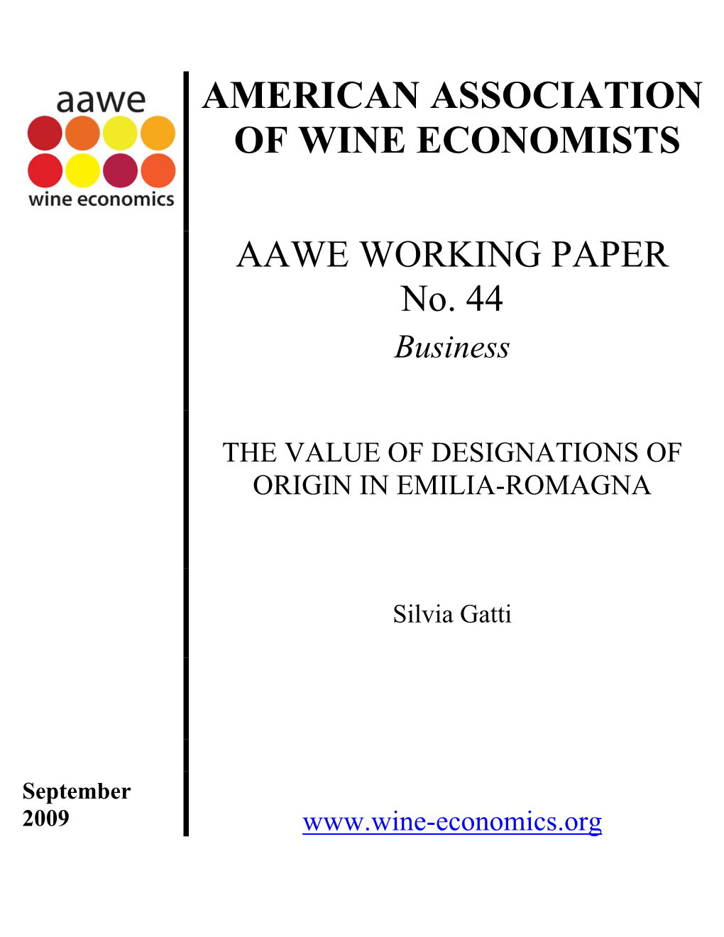 American Association of Wine Economists