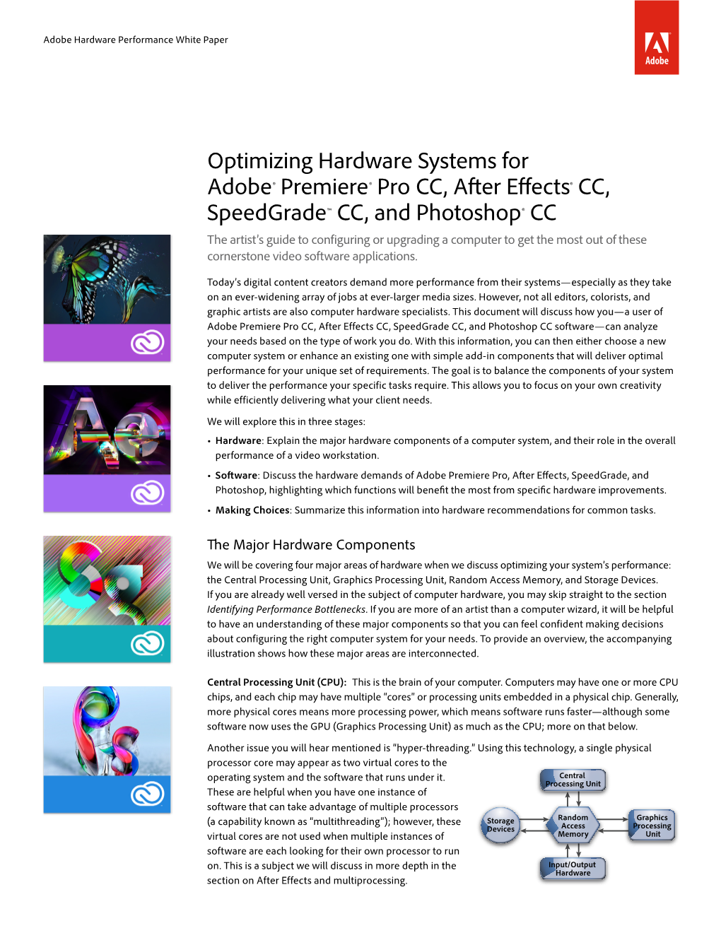 Optimizing Hardware Systems for Adobe Video Applications