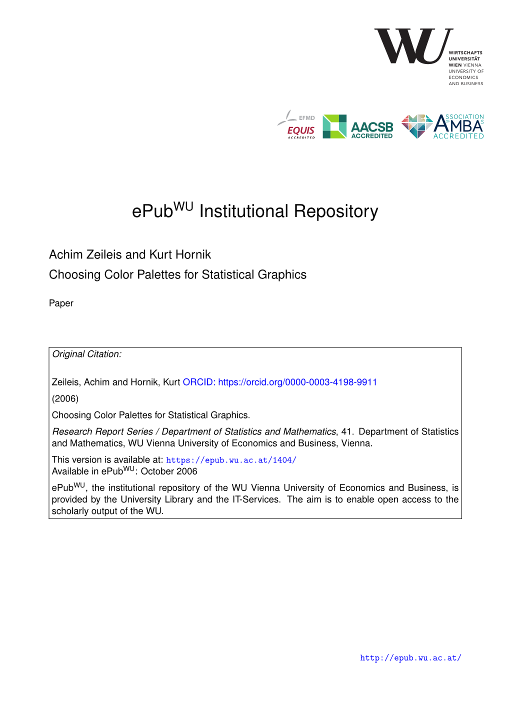 Choosing Color Palettes for Statistical Graphics