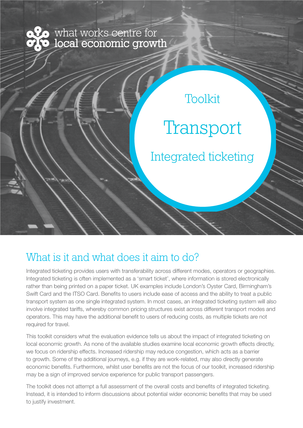 Integrated Ticketing Toolkit Pdf 746 KB