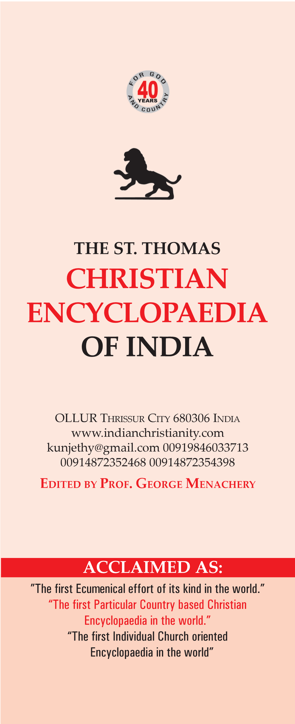 Christian Encyclopaedia of India