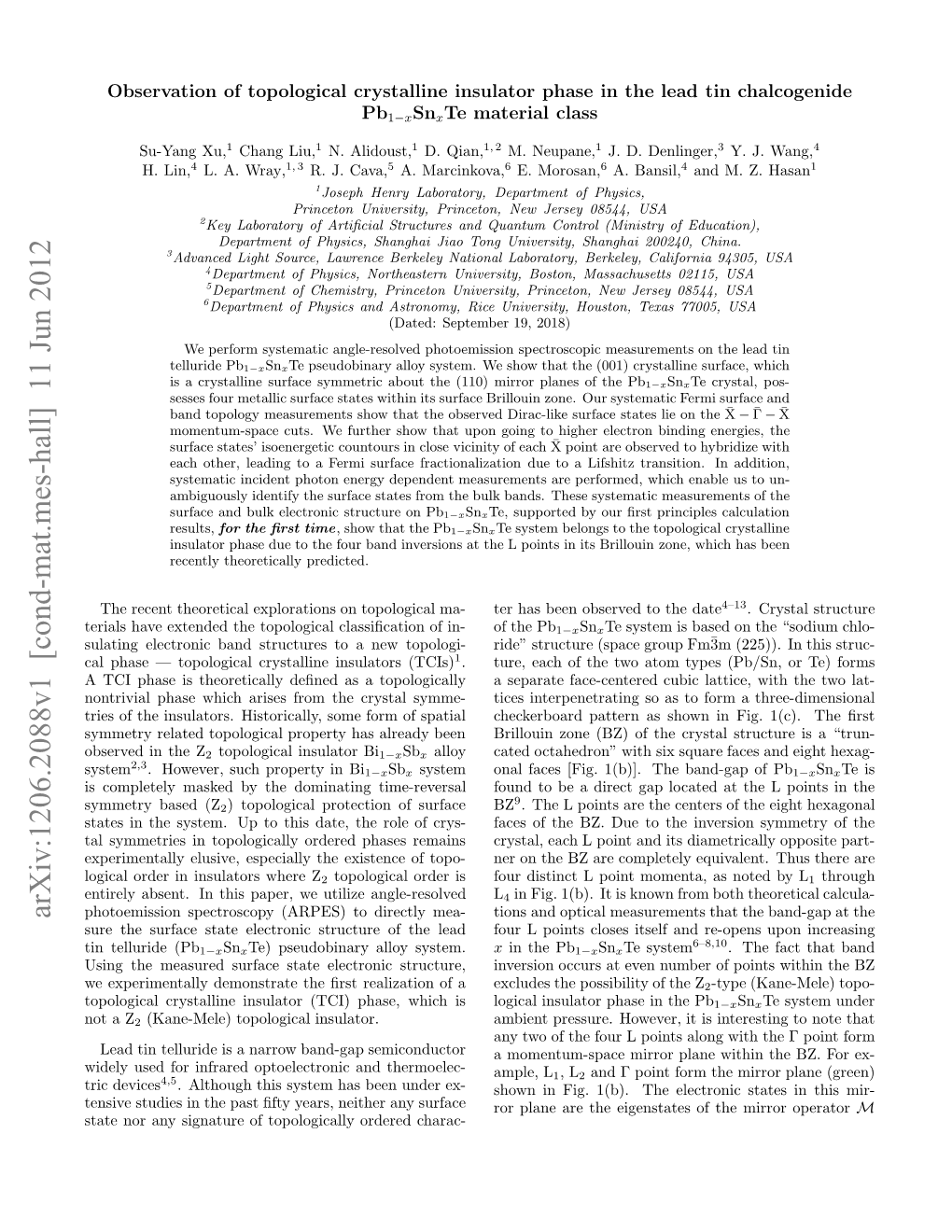 Arxiv:1206.2088V1