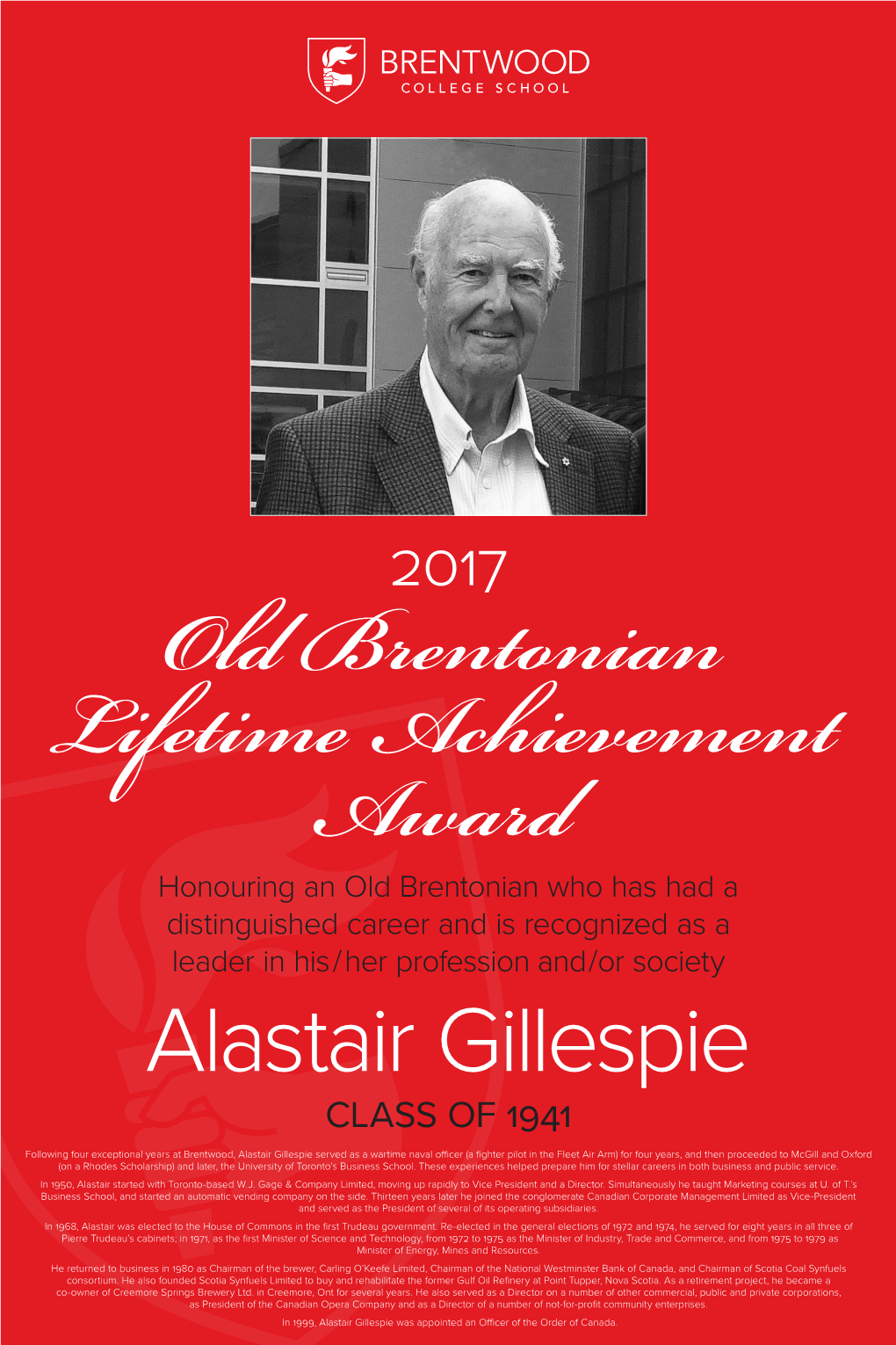 Alastair Gillespie CLASS of 1941