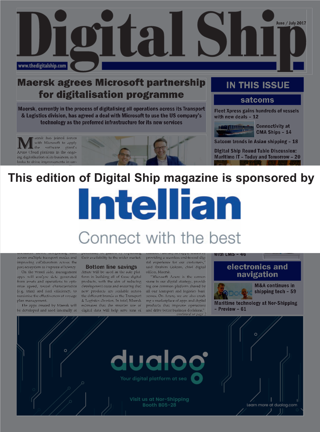 This Edition of Digital Ship Magazine Is Sponsored By