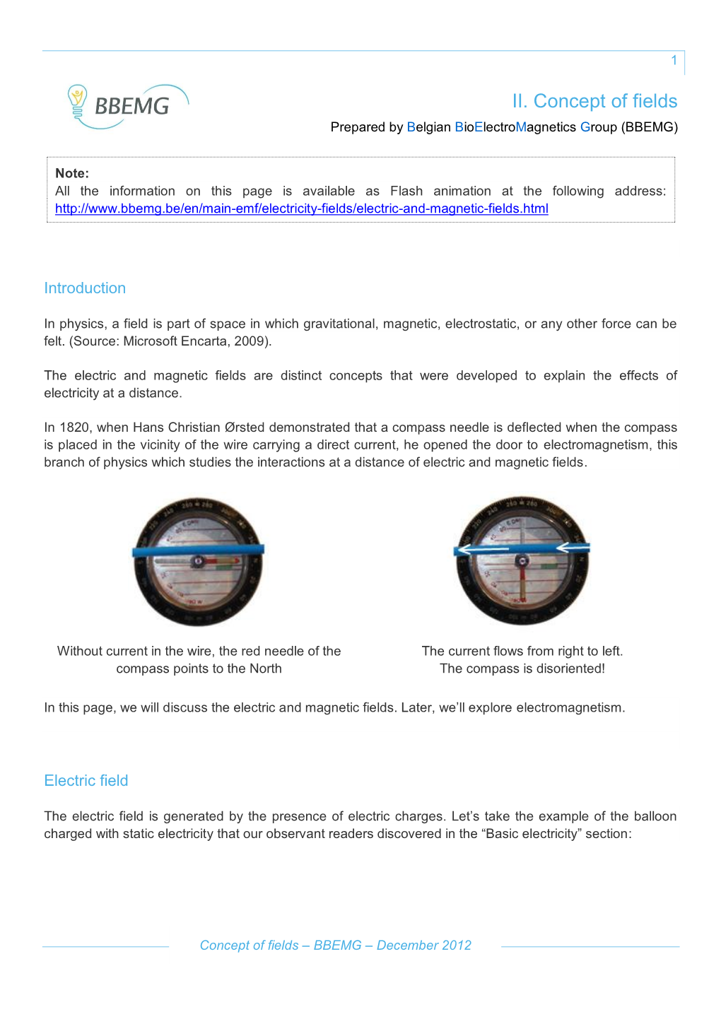 Electrical and Magnetic Fields In