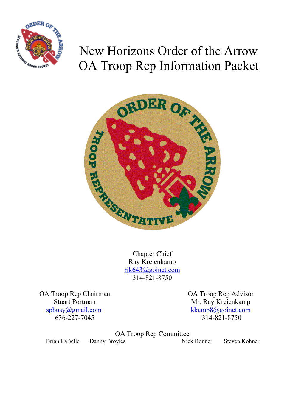 New Horizons Order of the Arrow