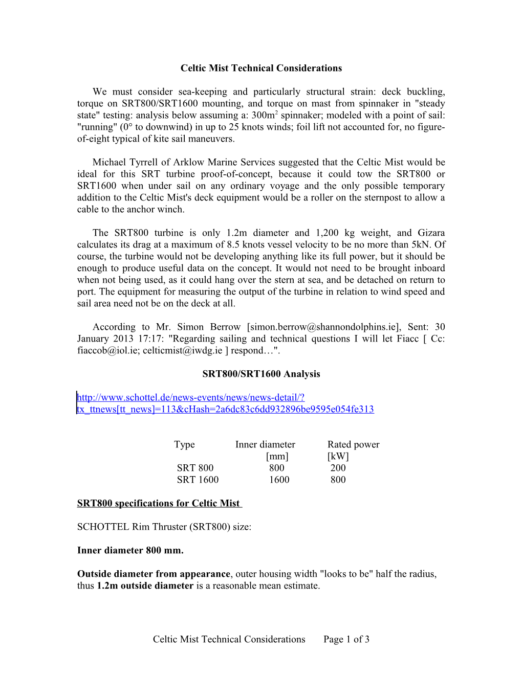 Celtic Mist Technical Considerations