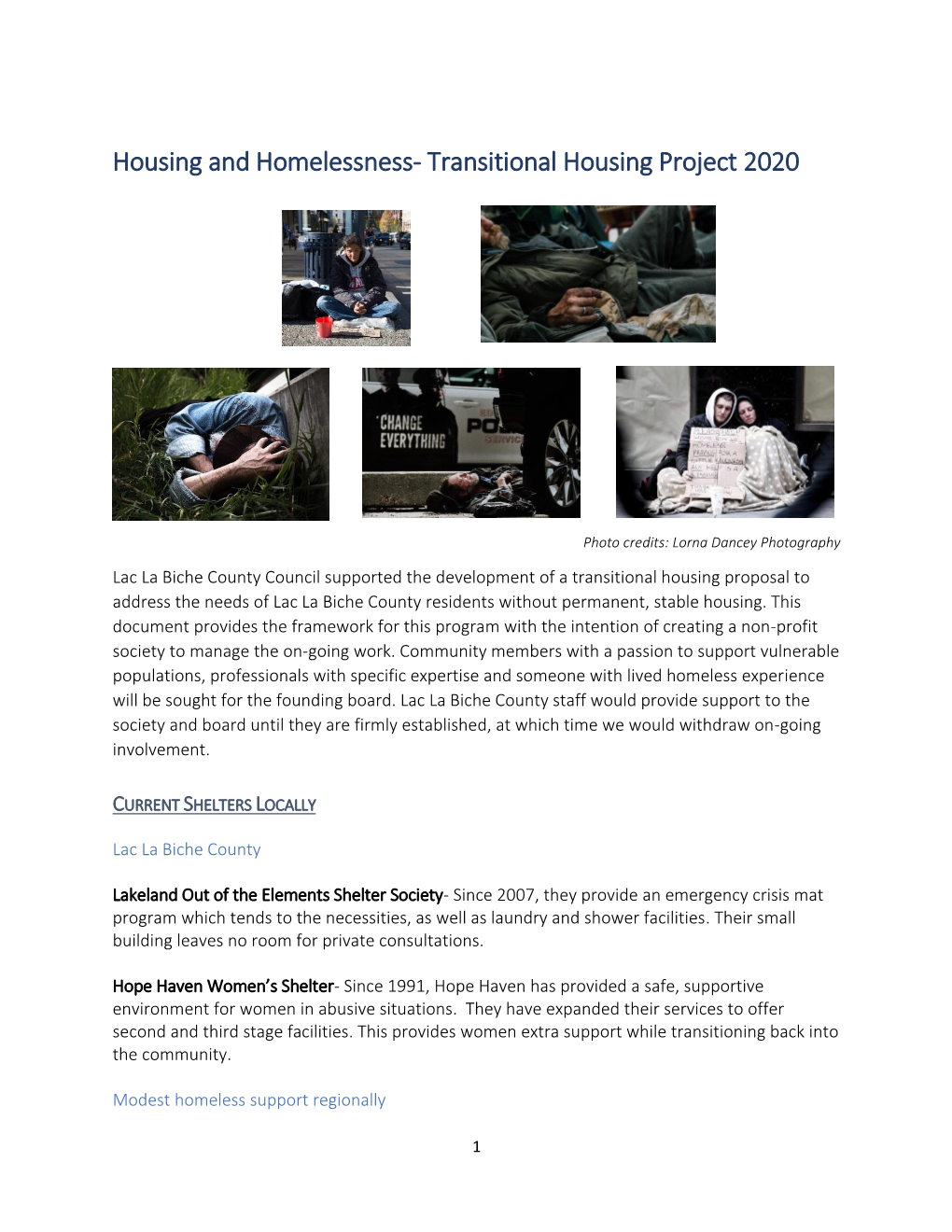 Transitional Housing Project Oct 2020.Docx