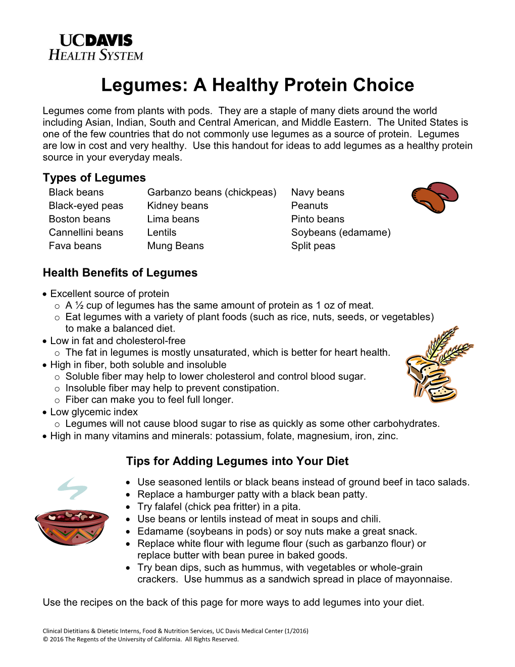 Legumes: a Healthy Protein Choice