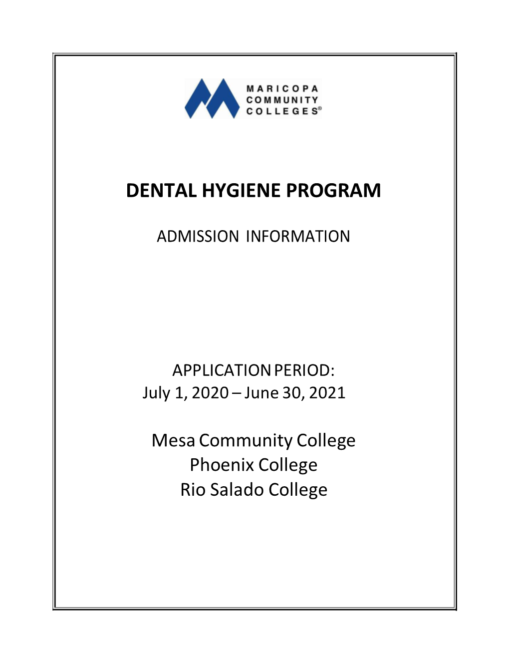 Dental Hygiene Program