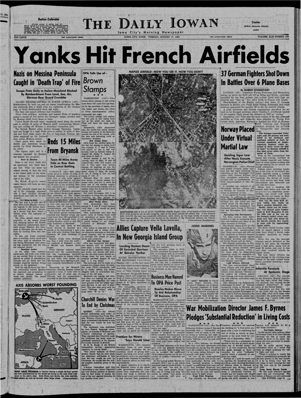 Daily Iowan (Iowa City, Iowa), 1943-08-17