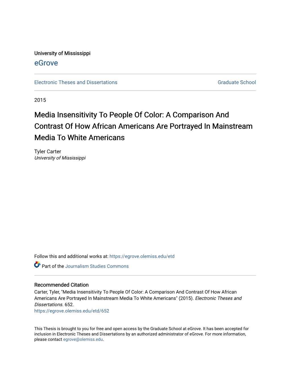 A Comparison and Contrast of How African Americans Are Portrayed in Mainstream Media to White Americans