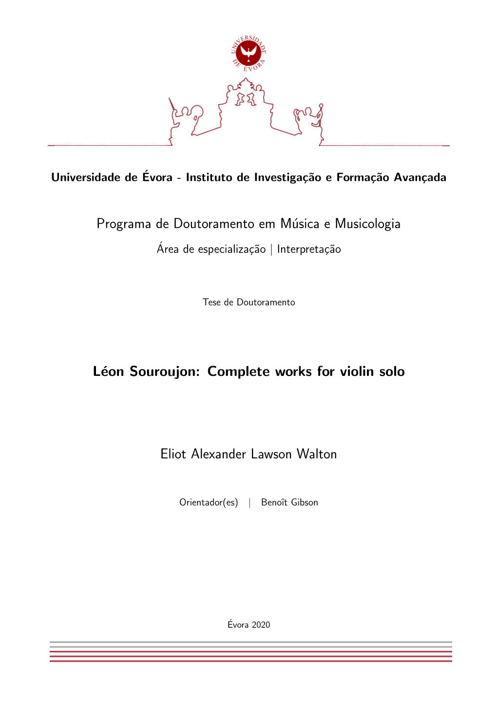 Complete Works for Violin Solo Eliot Alexander Lawson Walton