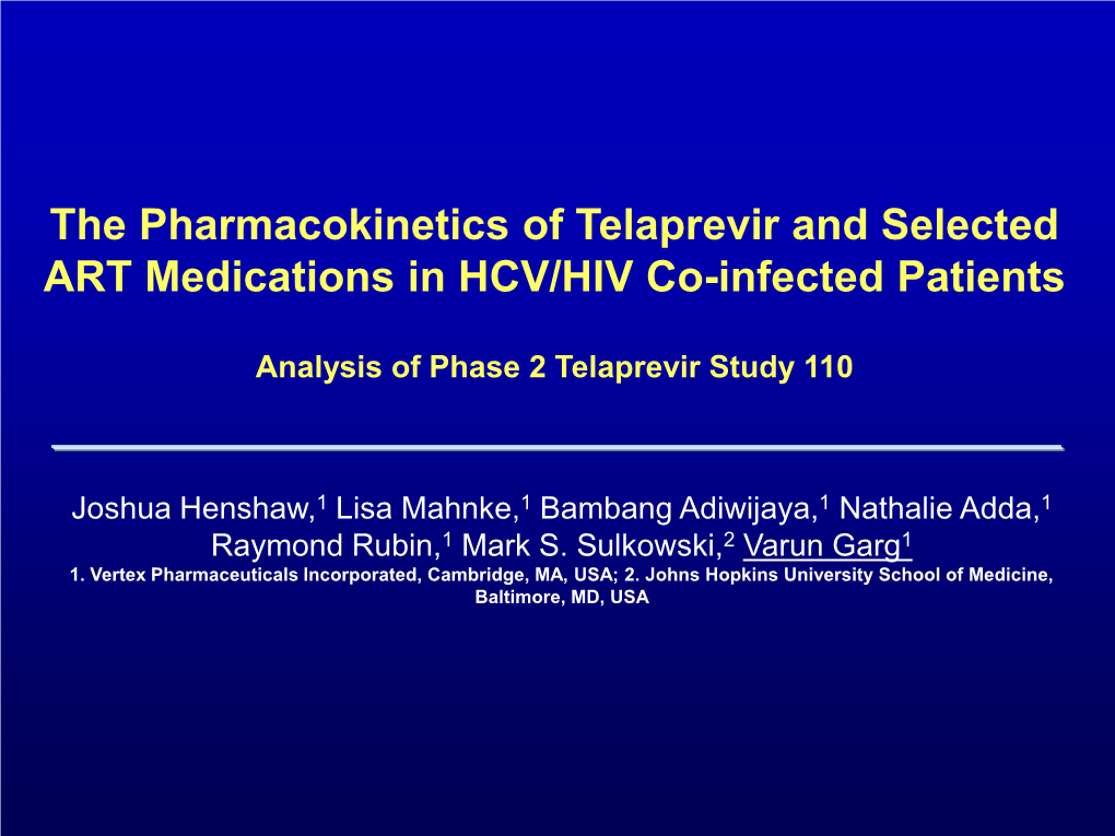 SVR with Telaprevir, Peginterferon Alfa-2A and Ribavirin in HCV