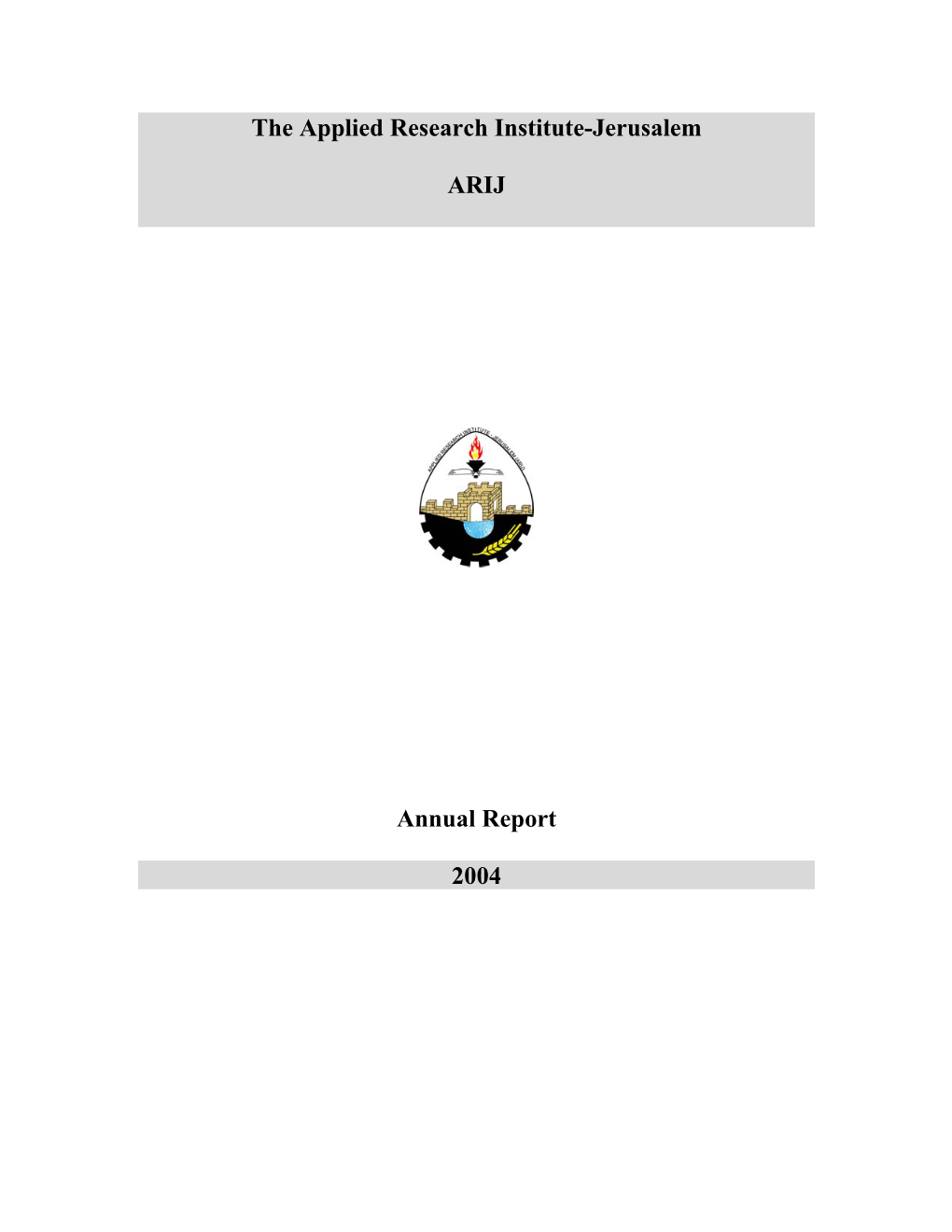 Annual Report 2004 in English