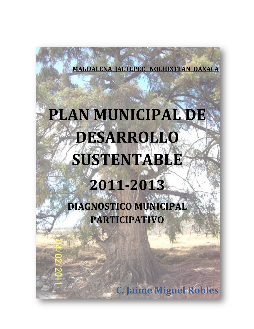 Plan Municipal De Desarrollo Sustentable 2011-2013 Diagnostico Municipal Participativo