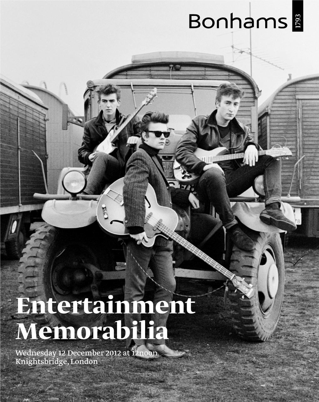 Entertainment Memorabilia Wednesday 12 December 2012 at 12Noon Knightsbridge, London